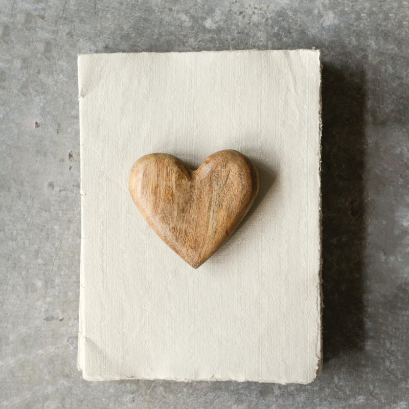 Creative Co-Op Mango Wood Heart - Image 3